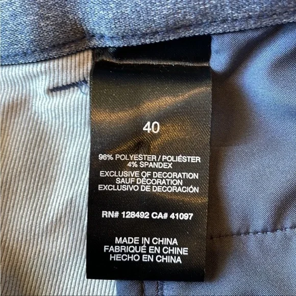 Greg Norman NWT Mens 40 Blue Performance Golf Shorts. - Picture 4 of 6